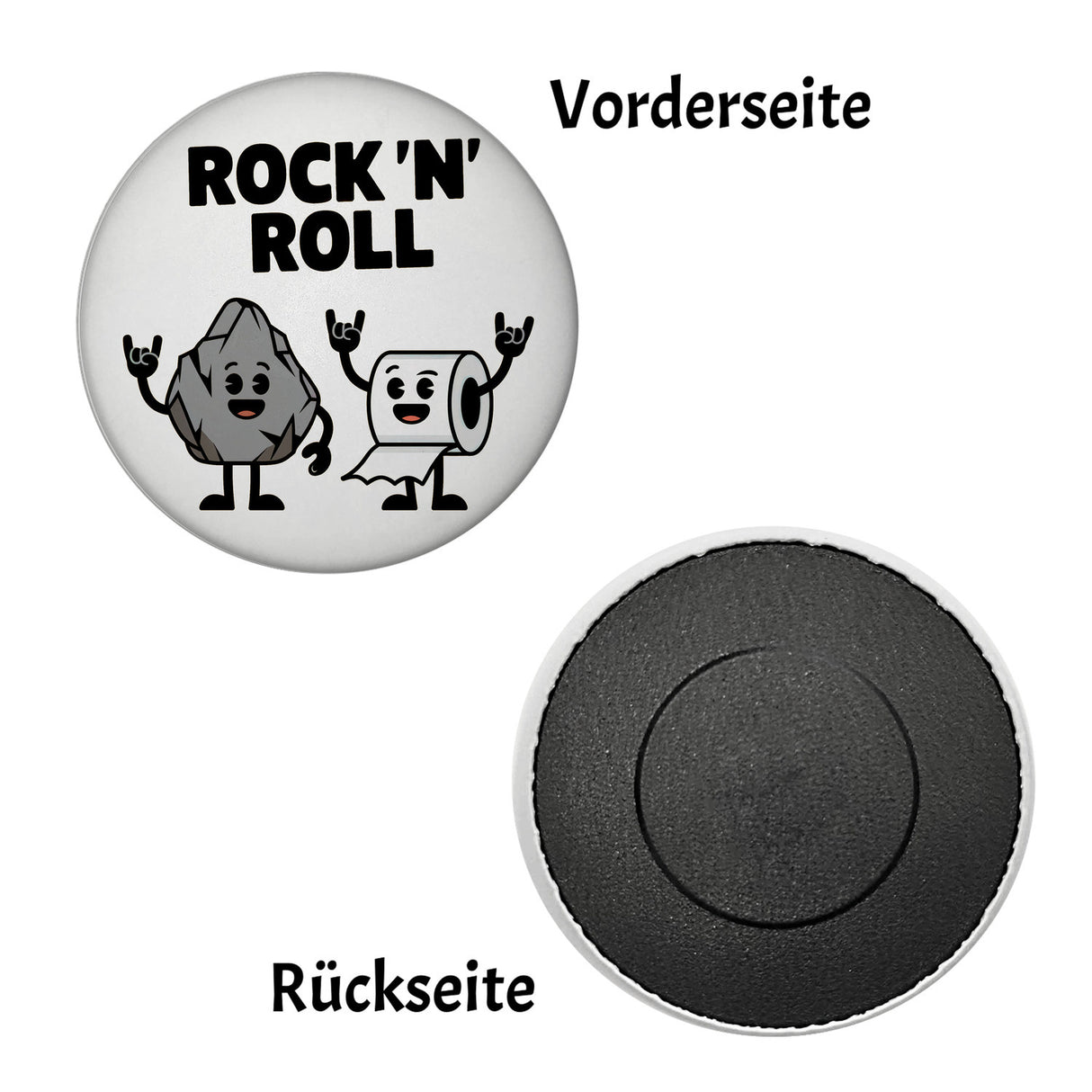 ROCK N ROLL fröhlicher Felsen Toilettenpapier Magnet