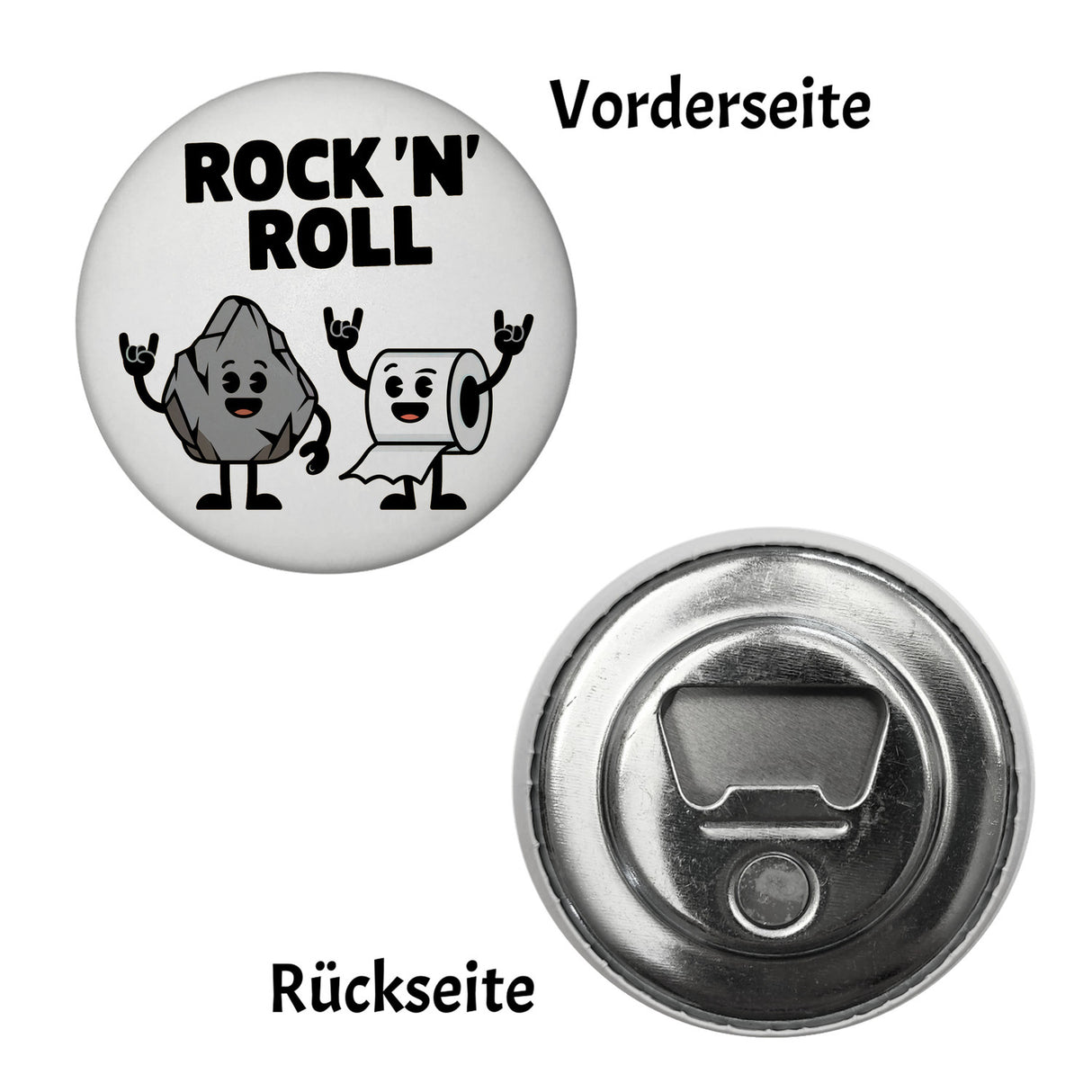 ROCK N ROLL fröhlicher Felsen Toilettenpapier Magnet