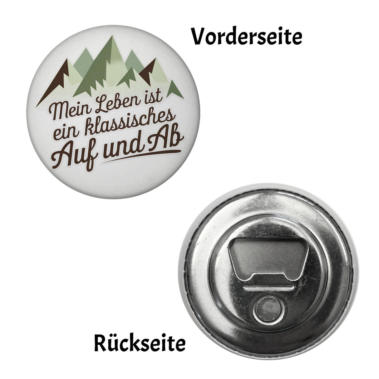 Mein Leben ist ein klassisches Auf und Ab Berglandschaft Magnet