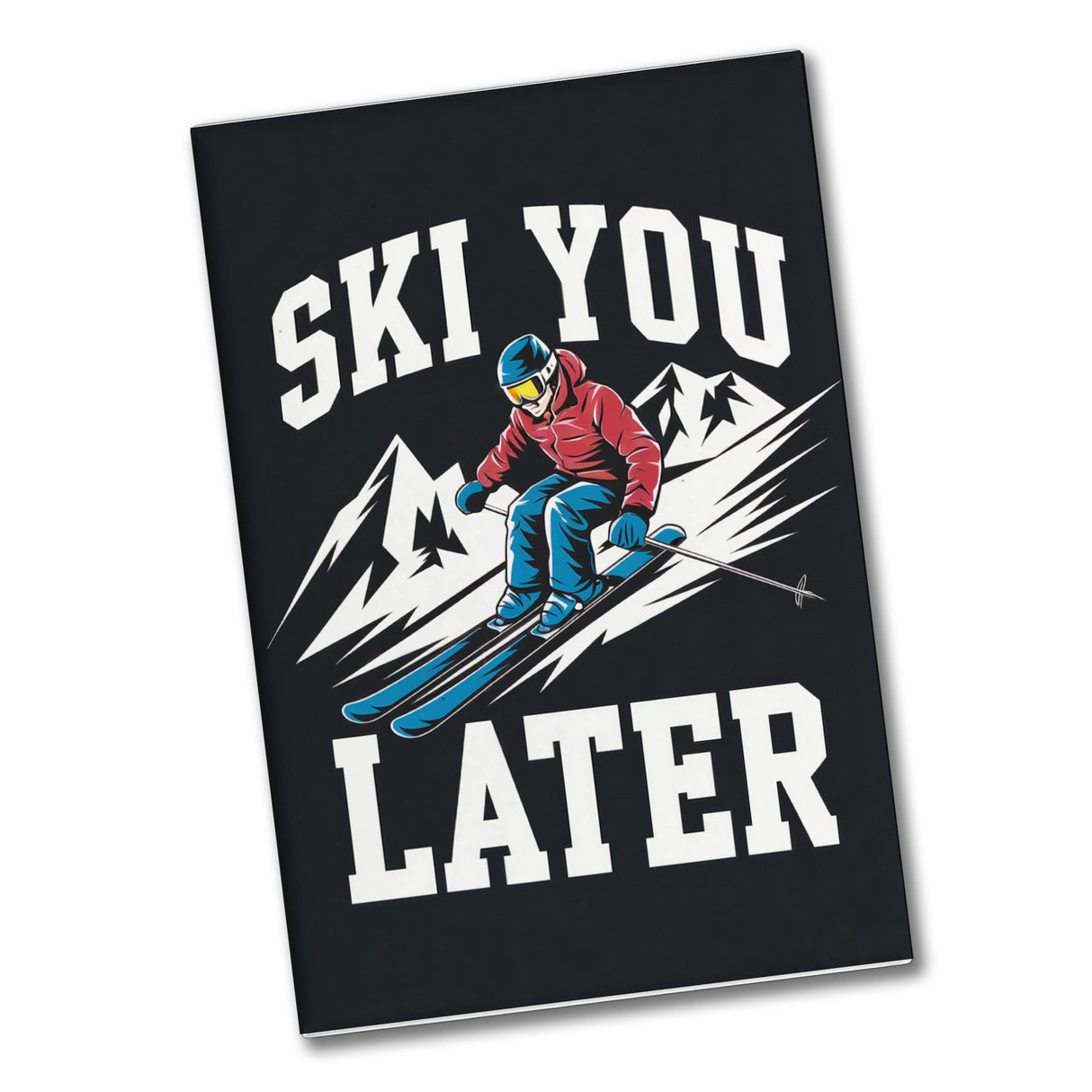 Skifahrer in Aktion Ski You Later Souvenir Souvenir Magnet