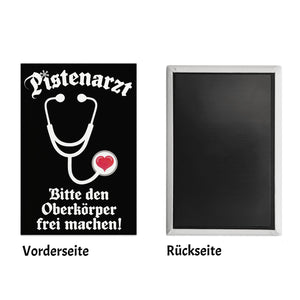 Pistenarzt Bitte den Oberkörper frei machen Souvenir Souvenir Magnet