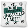 Nicht ansprechen Fußball läuft Kissen