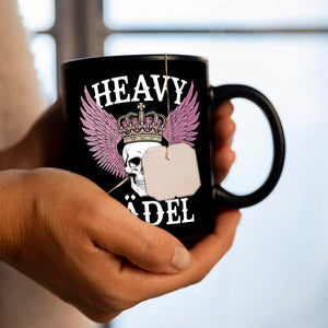 Totenkopf Kaffeebecher Heavy Mädel Tasse