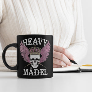 Totenkopf Kaffeebecher Heavy Mädel Tasse