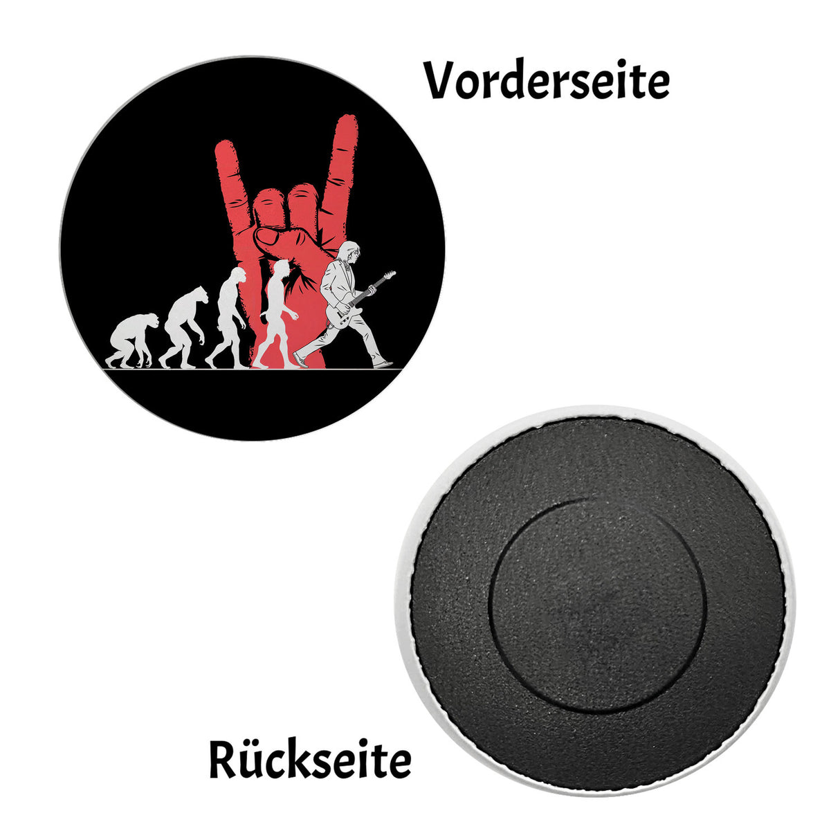 Menschliche Evolution mit Gitarre Magnet Magnet Musikliebhaber