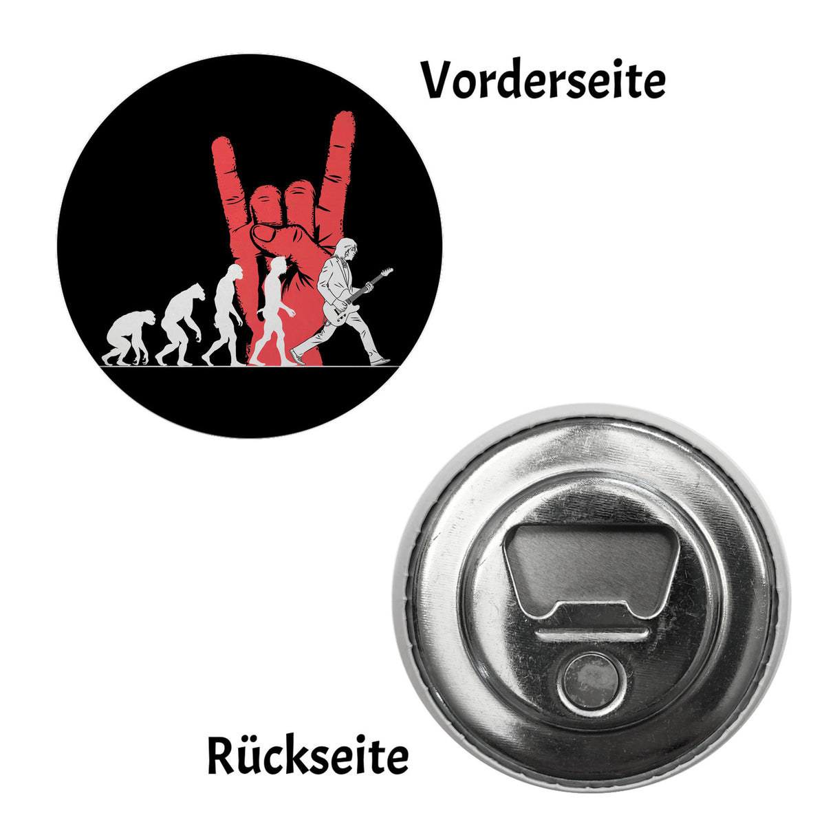 Menschliche Evolution mit Gitarre Magnet Magnet Musikliebhaber