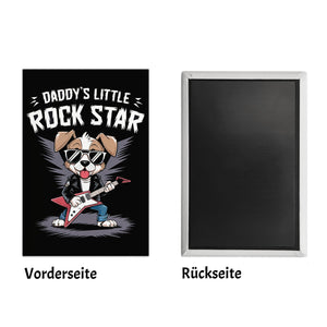 Cartoon-Hund mit Gitarre - Daddy's Rock Star Souvenir Souvenir Magnet