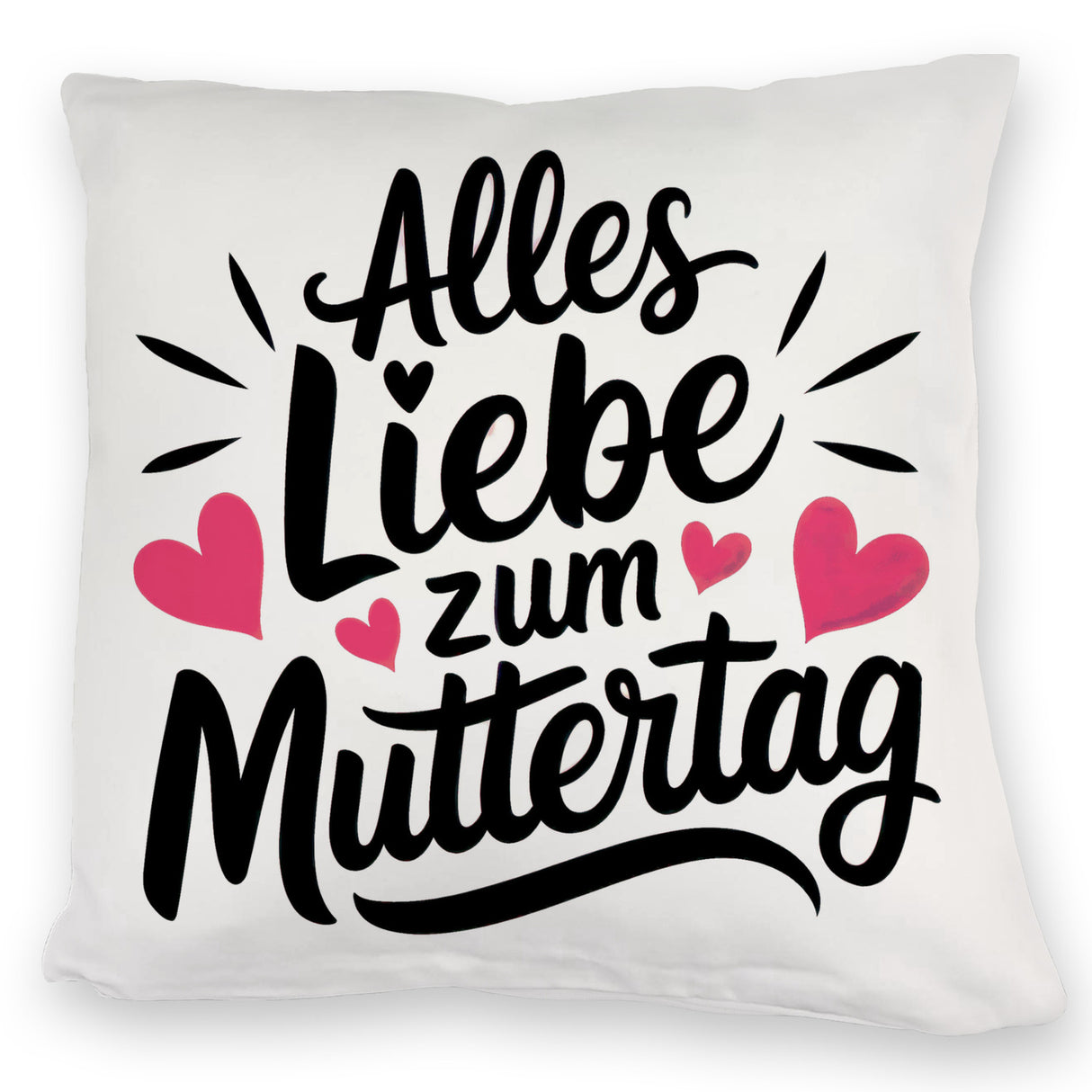 Alles Liebe zum Muttertag Kissen mit Herzen