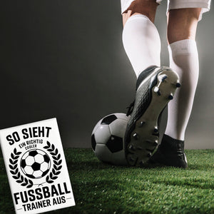 Fußball im Lorbeerkranz - Cooler Trainer Souvenir Souvenir Magnet