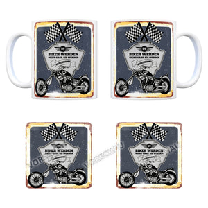 Motorradfahrer und Biker Kaffeebecher bzw. Tasse zum 59. Geburtstag als Geschenk