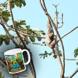 Faultier Kaffeebecher zum 59.Geburtstag