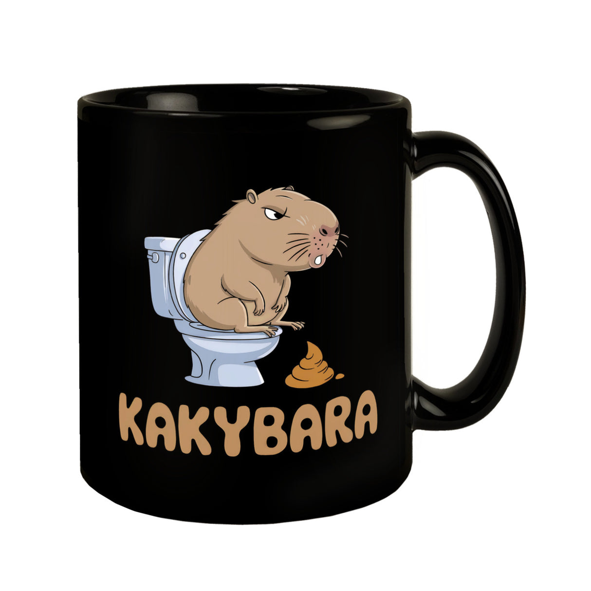 Capybara auf Toilette Kakybara Tasse