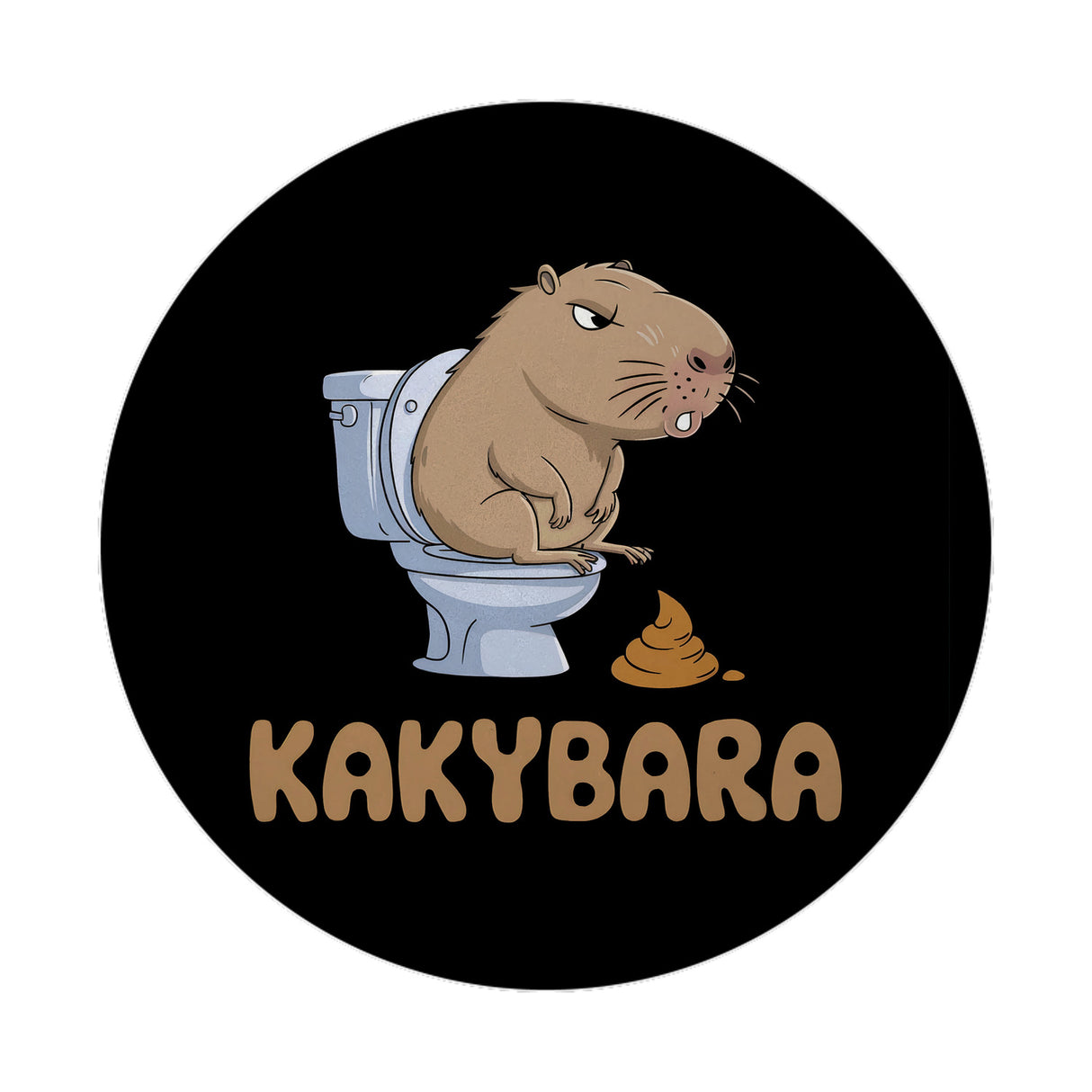 Capybara auf Toilette Kakybara Magnet