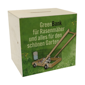 GreenBank Spardose - Comic-Hase für Gartenfans