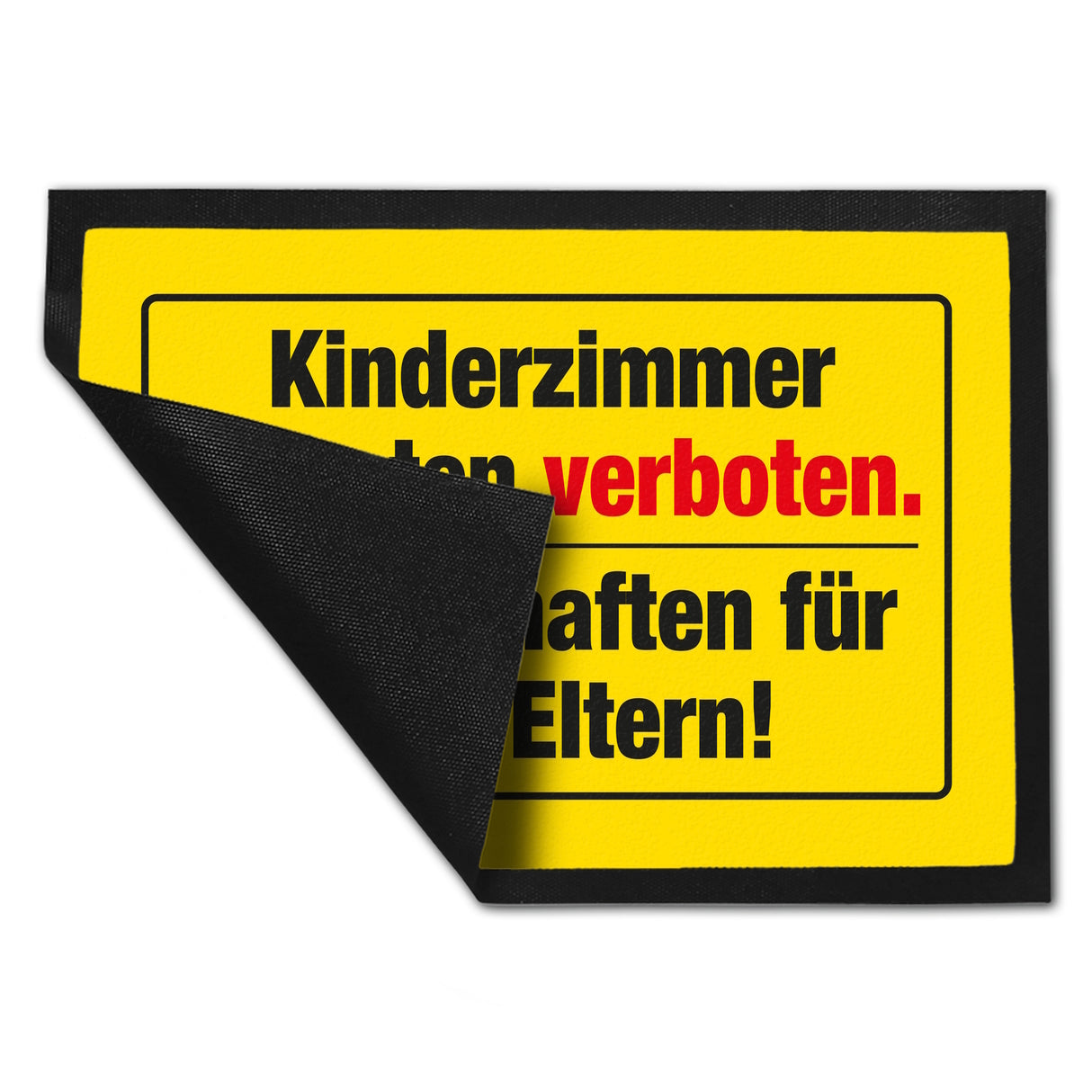 Witzige Fußmatte in 35x50 cm - Kinderzimmer betreten verboten