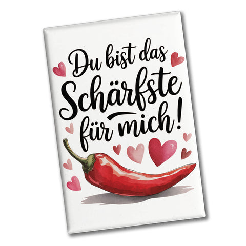 Du bist das Schärfste für mich Rote Chili Herze Souvenir Souvenir Magnet