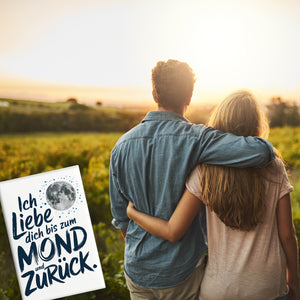 Ich liebe dich bis zum Mond und zurück Souvenir Souvenir Magnet