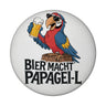 Bier macht papagei-l - Comic-Papagei mit Bierflasche Magnet