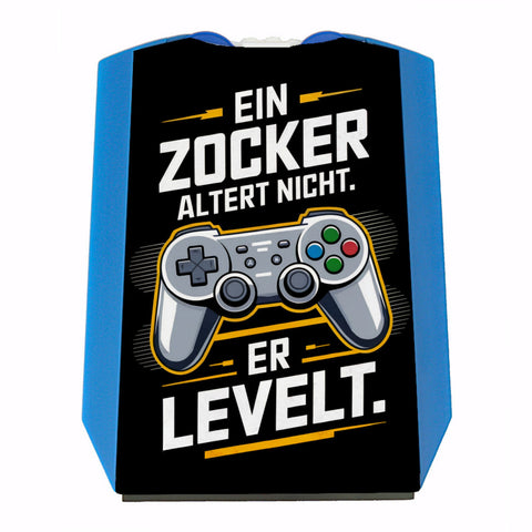 Gaming-Controller Zocker levelt Parkscheibe