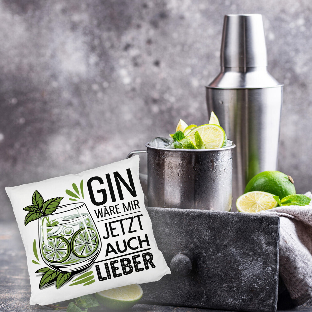 Gin wäre mir jetzt auch lieber Kissen