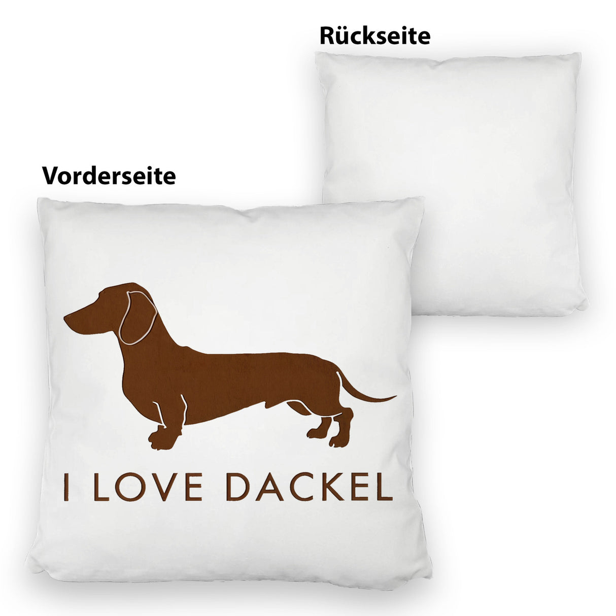 I Love Dackel Kissen