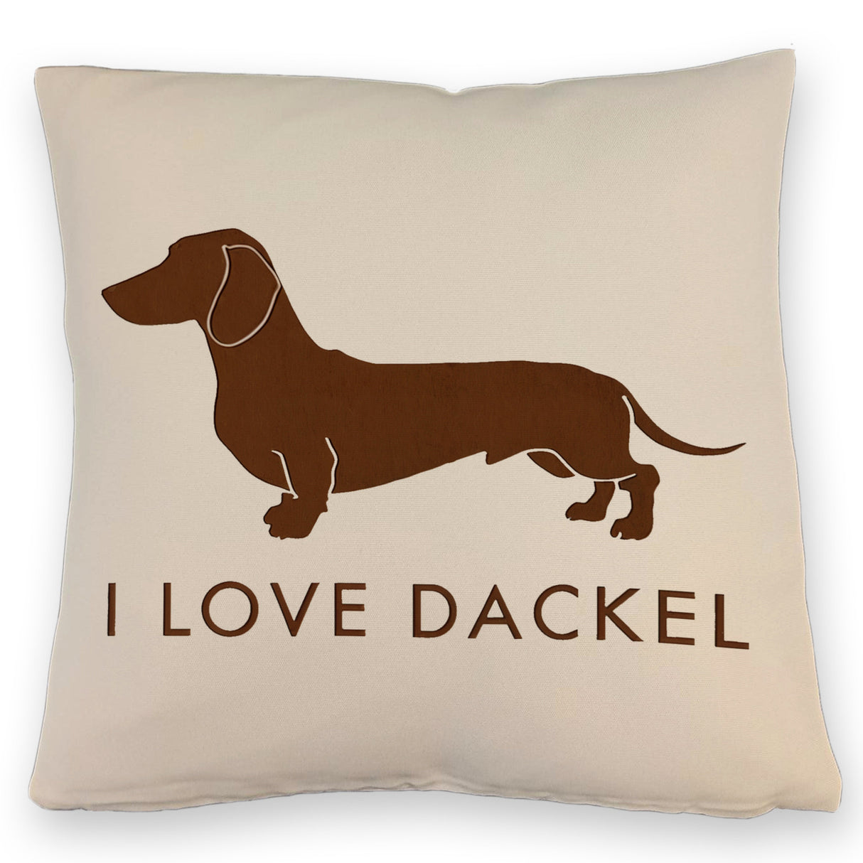 I Love Dackel Kissen