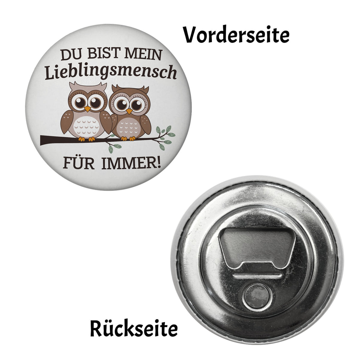 Zwei niedliche Eulen Lieblingsmensch Magnet