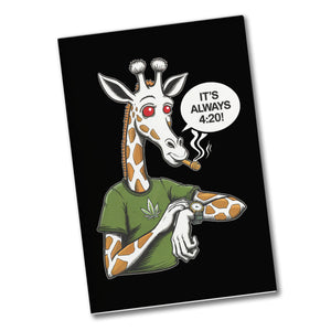 Bekiffte Giraffe Souvenir Souvenir Magnet It's always 4:20