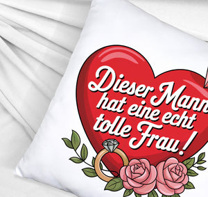 Großes rotes Herz Tolle Frau Kissen