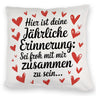 Sei froh mich zu haben Kissen zum Valentinstag oder Jahrestag