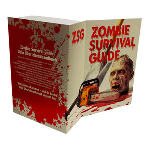 Zombie-Kopf & Kettensäge Booksafe - Zombie Survival Guide