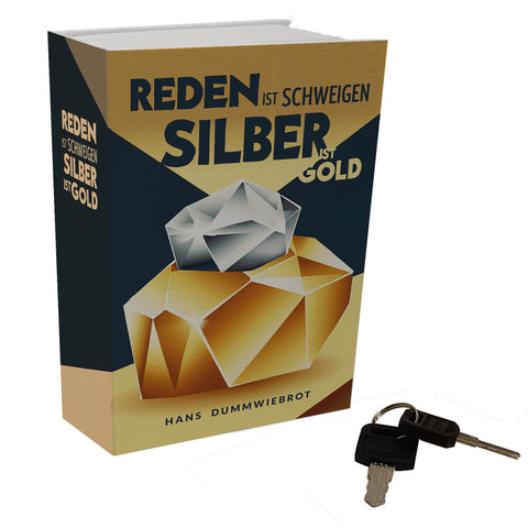 Reden ist Schweigen- silber ist gold Booksafe