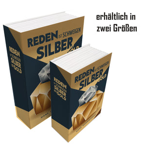 Reden ist Schweigen- silber ist gold Booksafe