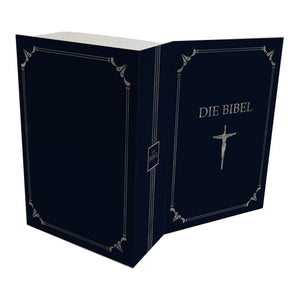 Booksafe in Bibeloptik blau - Die Bibel - Geheimversteck