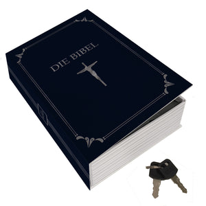 Booksafe in Bibeloptik blau - Die Bibel - Geheimversteck