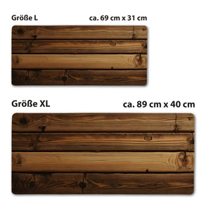 Holzoptik Schreibtischunterlage 69x31cm XXL Mauspad - Stilvolle und Funktionale Arbeitsfläche