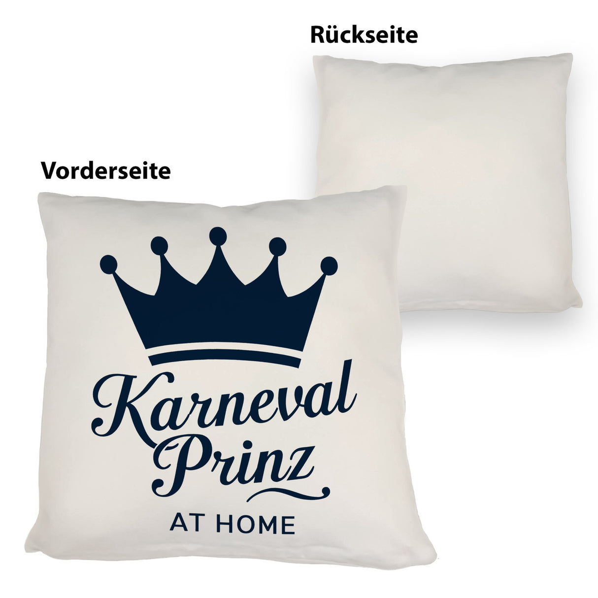 KARNEVAL PRINZ Kissen mit blauer Krone