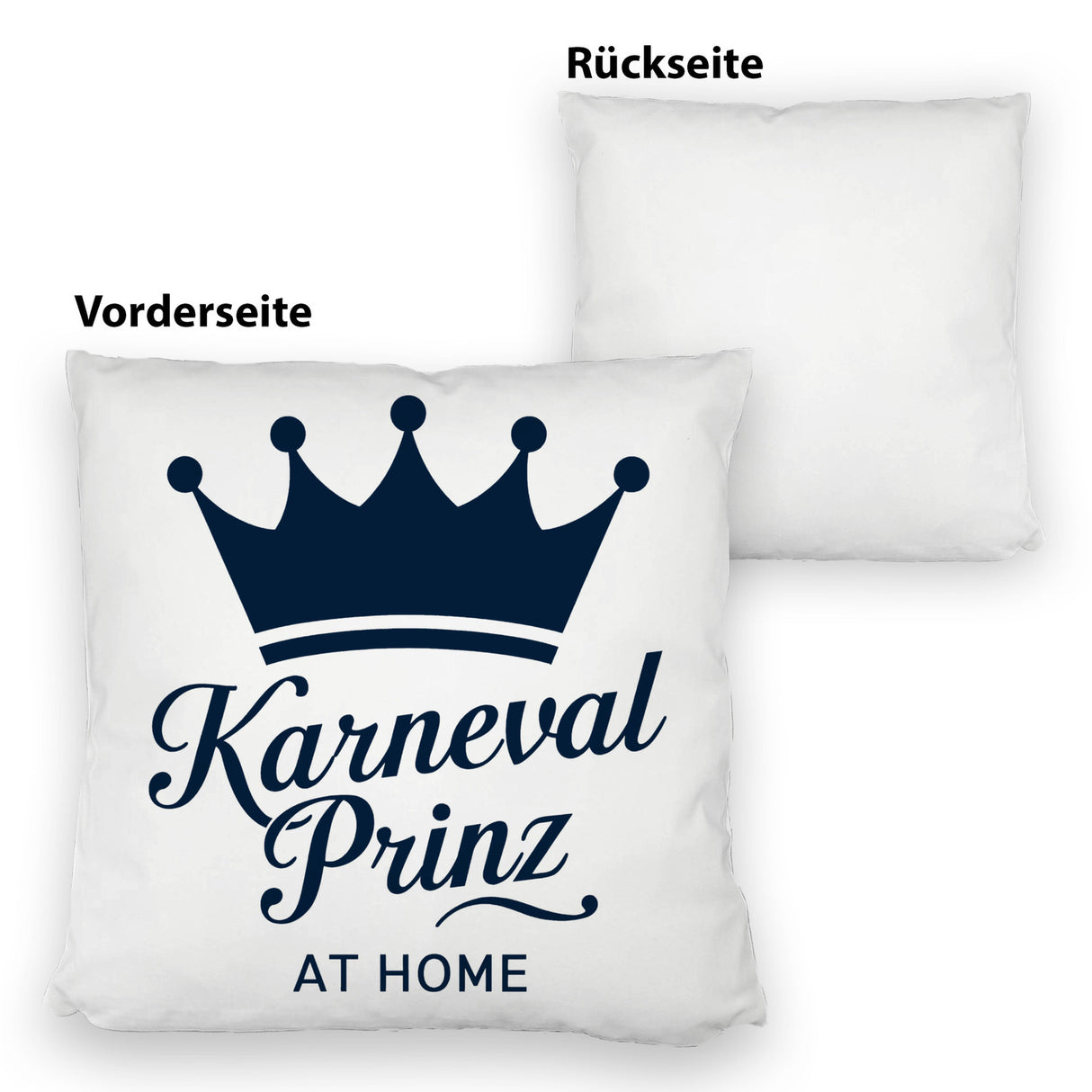 KARNEVAL PRINZ Kissen mit blauer Krone