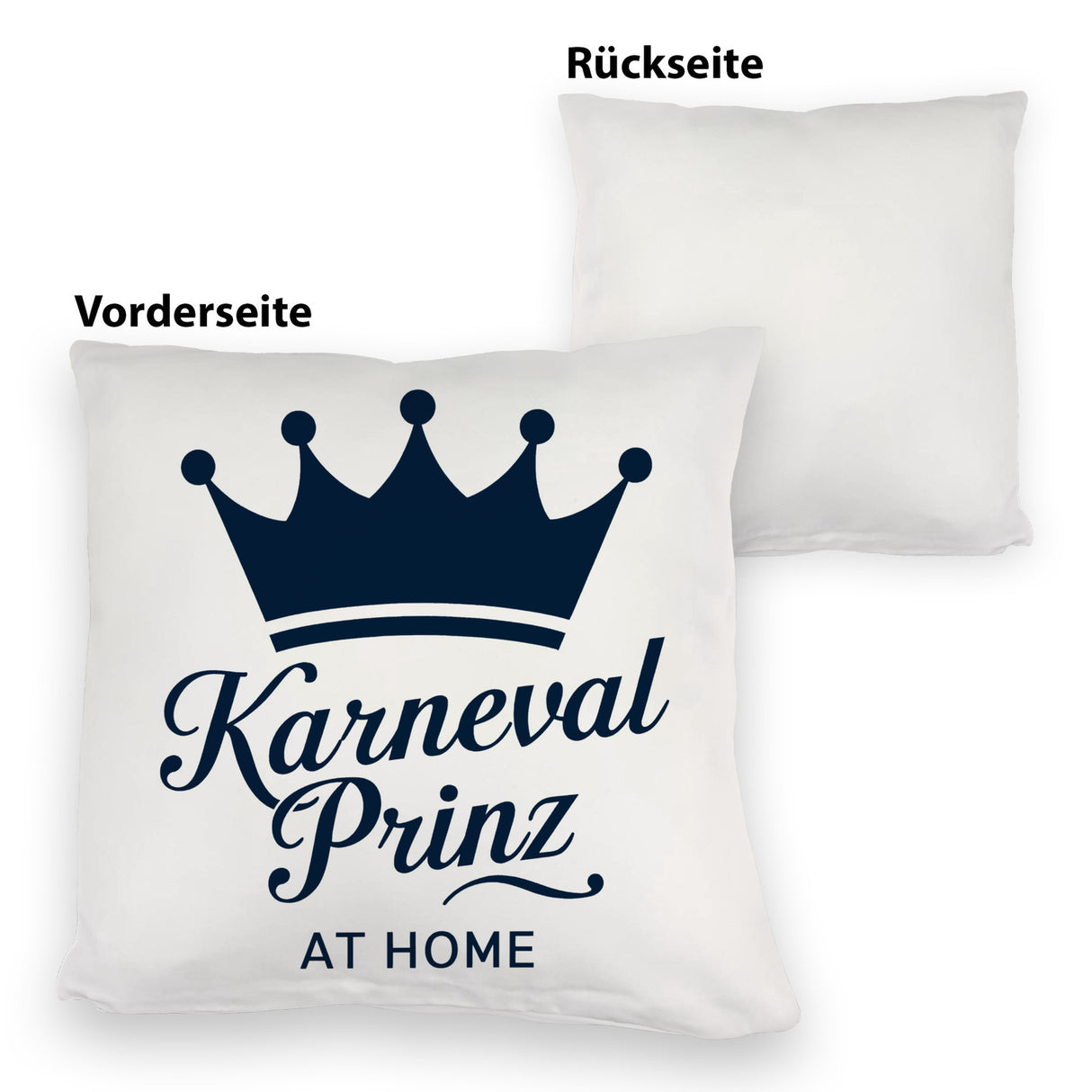 KARNEVAL PRINZ Kissen mit blauer Krone