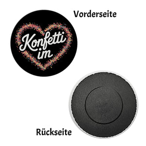 Konfetti im Herzen Magnet