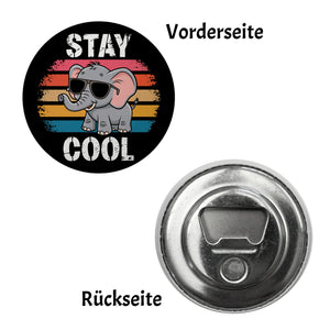 Elefant mit Sonnenbrille - Stay Cool Magnet