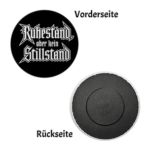 Ruhestand, aber kein Stillstand Magnet im Rockband Stil