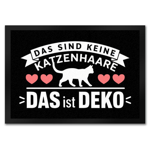 Keine Katzenhaare nur Deko Katzen Fußmatte in 35x50 cm