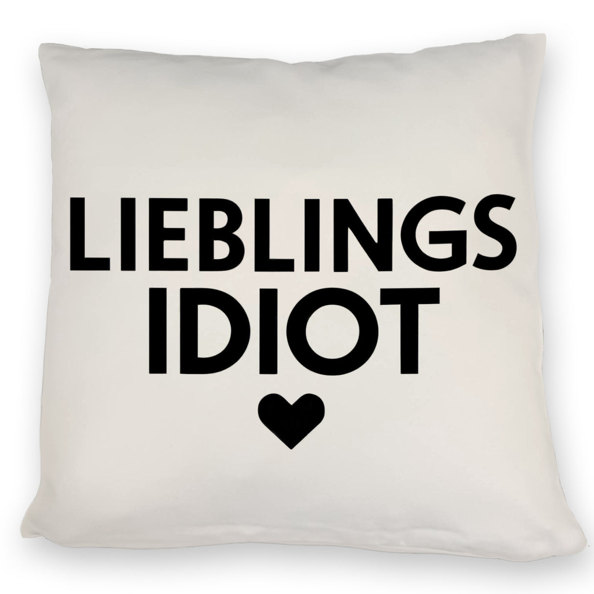 Lieblings Idiot Statement Kissen mit Herz