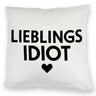 Lieblings Idiot Statement Kissen mit Herz