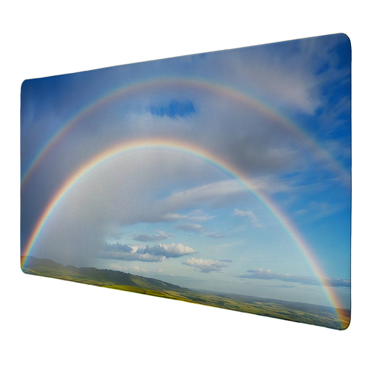 Regenbogen Schreibtischunterlage 69x31cm XXL Mauspad für kreative Arbeitsatmosphäre