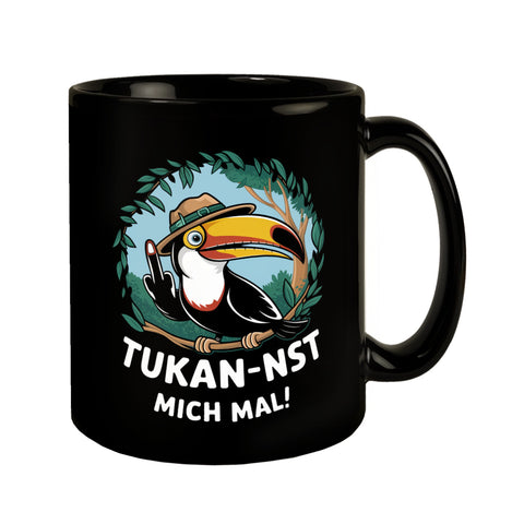 Tukan-nst mich mal Tasse mit Tukan im Dschungel