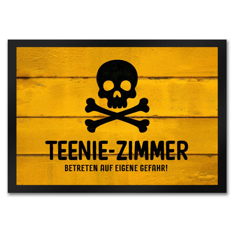 Teenie-Zimmer Totenkopf Fussmatte