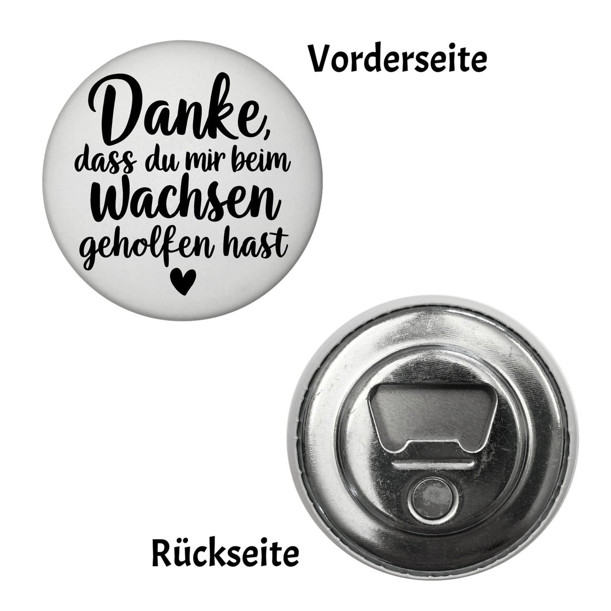 Dankeschön Magnet mit Herz und Spruch