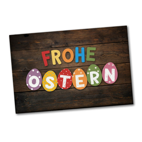 Frohe Ostern Souvenir Magnet mit bunten Eiern
